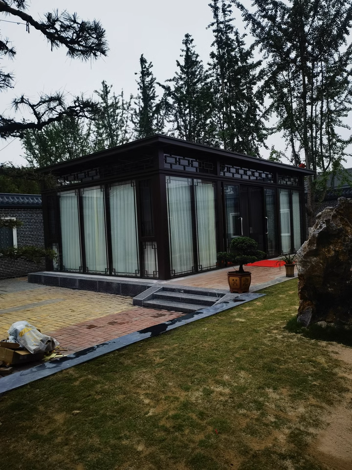 万宁市热带海滨新中式铝合金阳光房案例