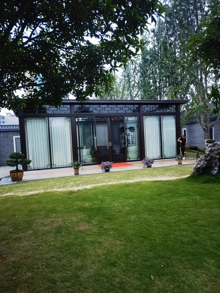 万宁市热带海滨新中式铝合金阳光房案例