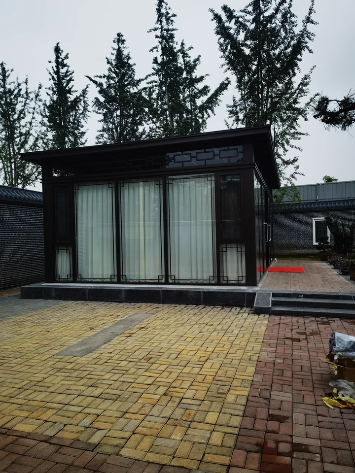 万宁市热带海滨新中式铝合金阳光房案例