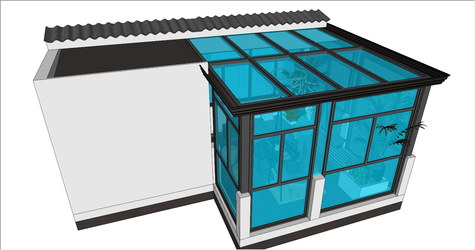 现代风格露台阳光房