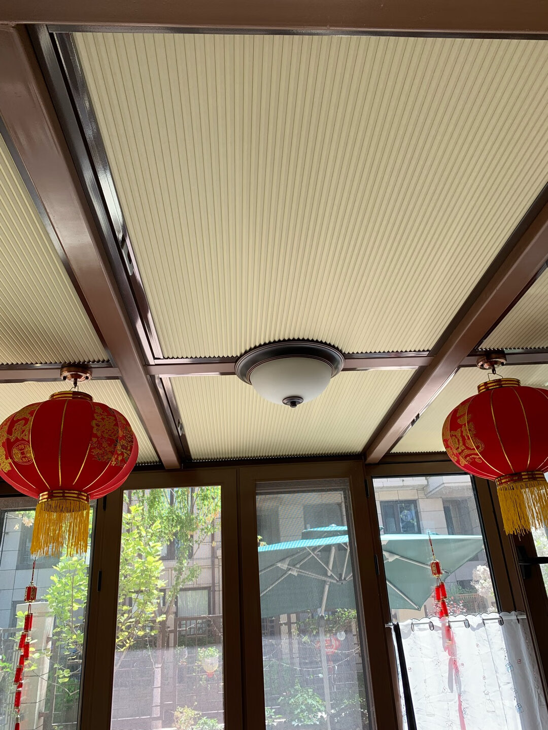 蜂巢帘阳光房