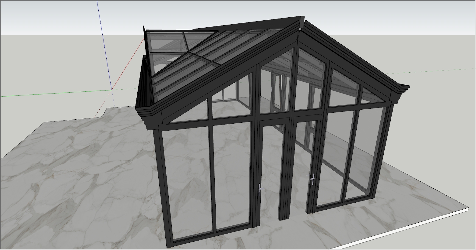大型人字顶结构阳光房