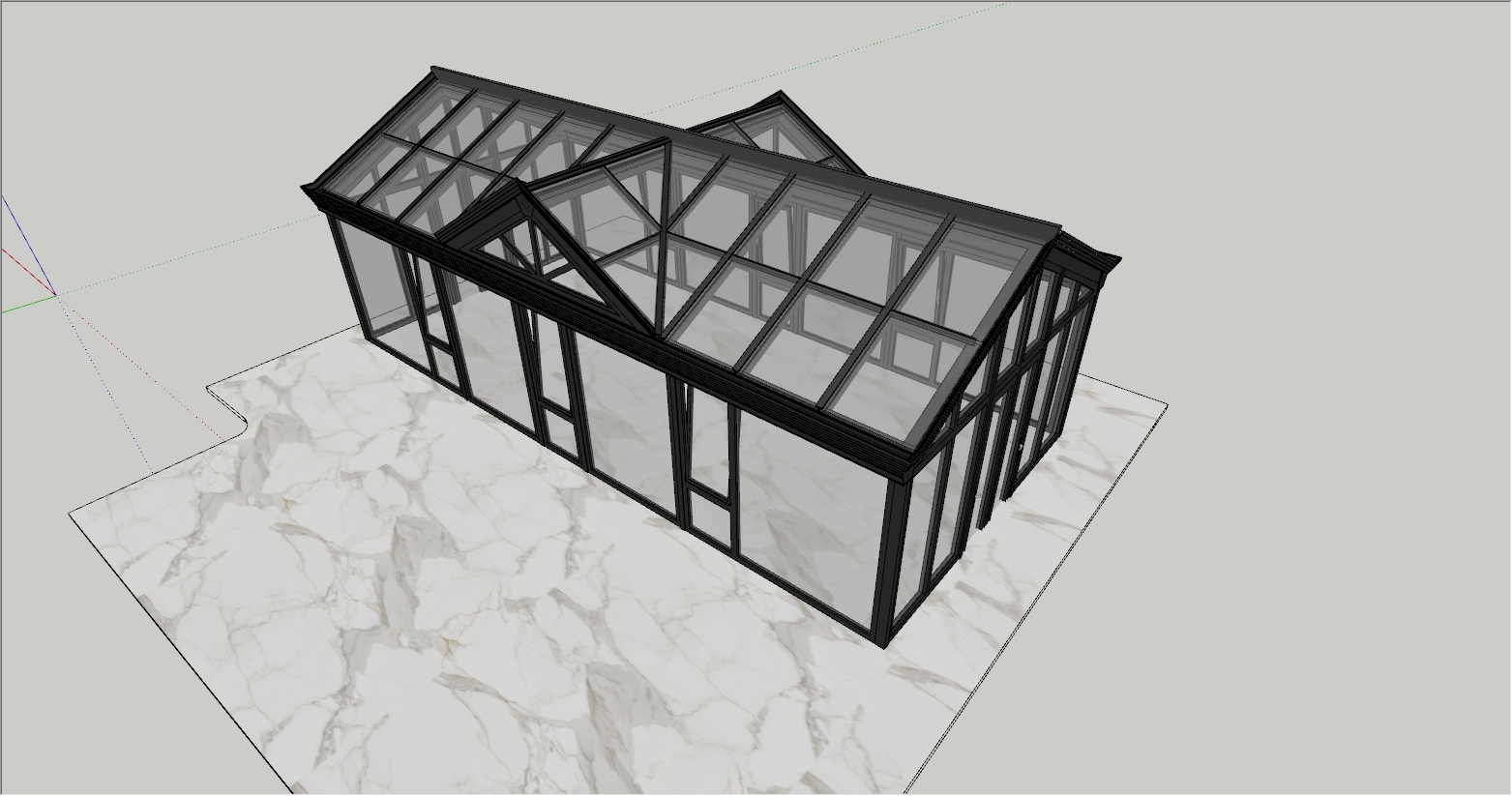 大型人字顶结构阳光房