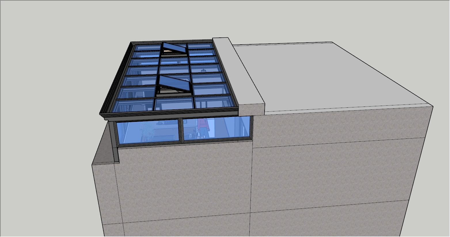 二楼露台阳光房SU设计图