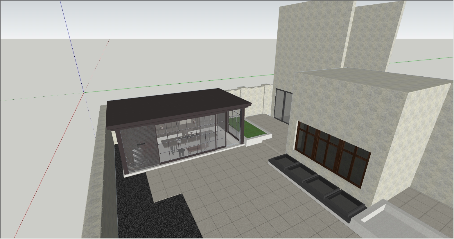 高端会所茶室设计SU效果图案例