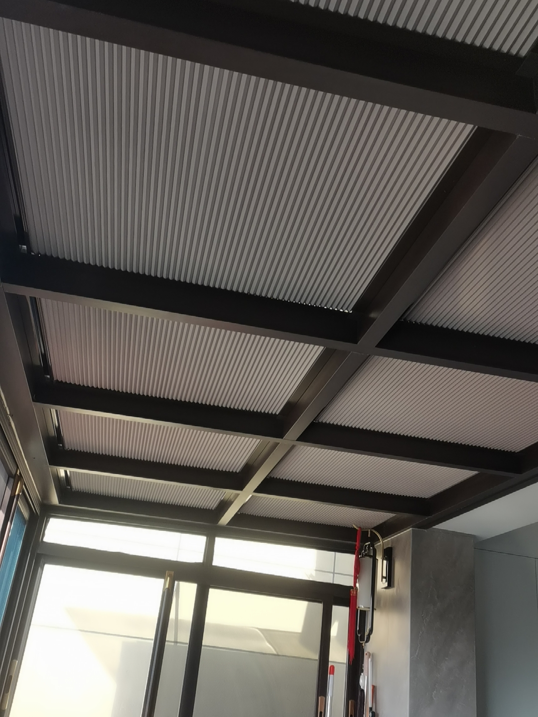 阳光房遮阳蜂巢帘