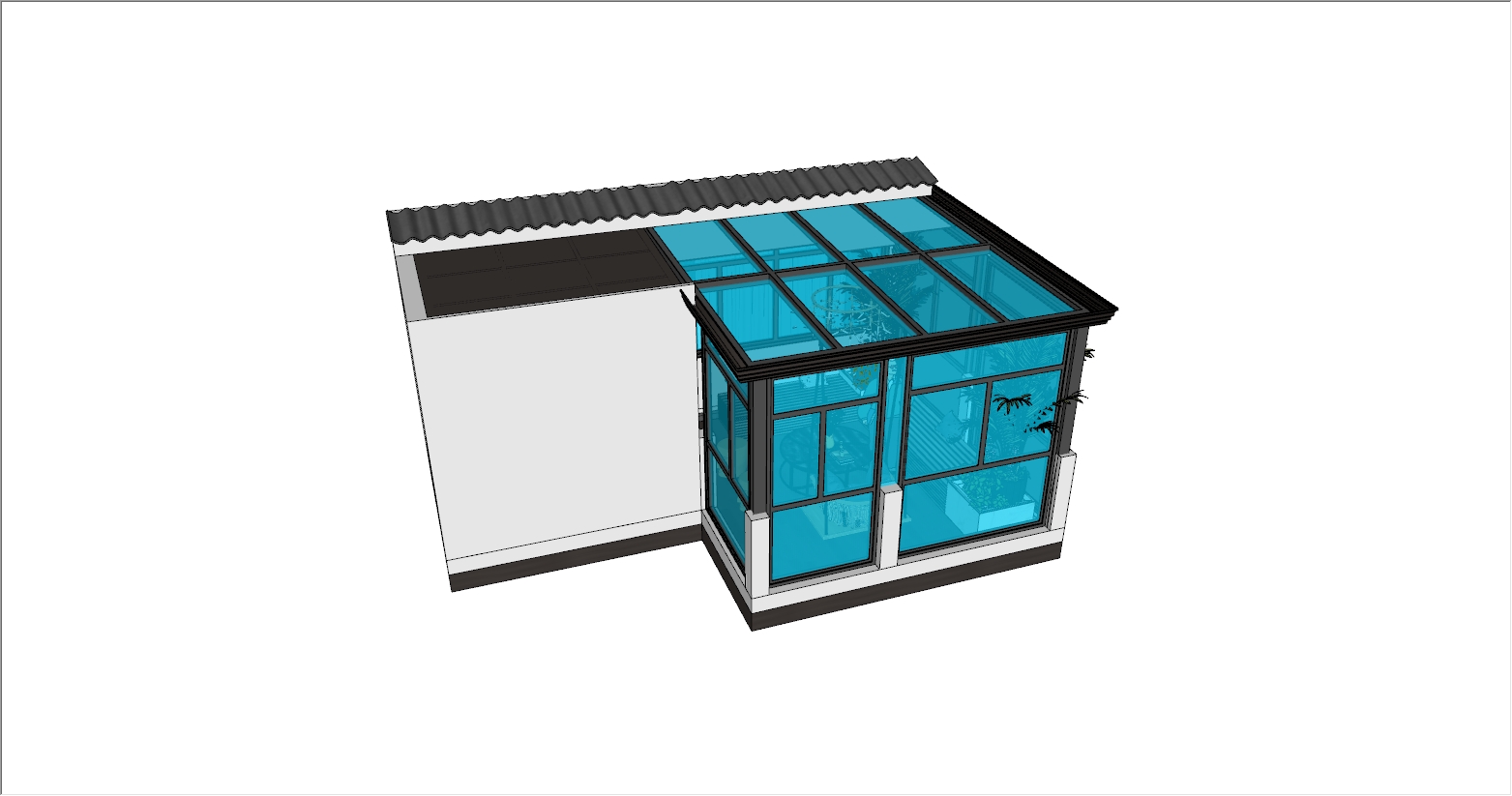 现代风格露台阳光房