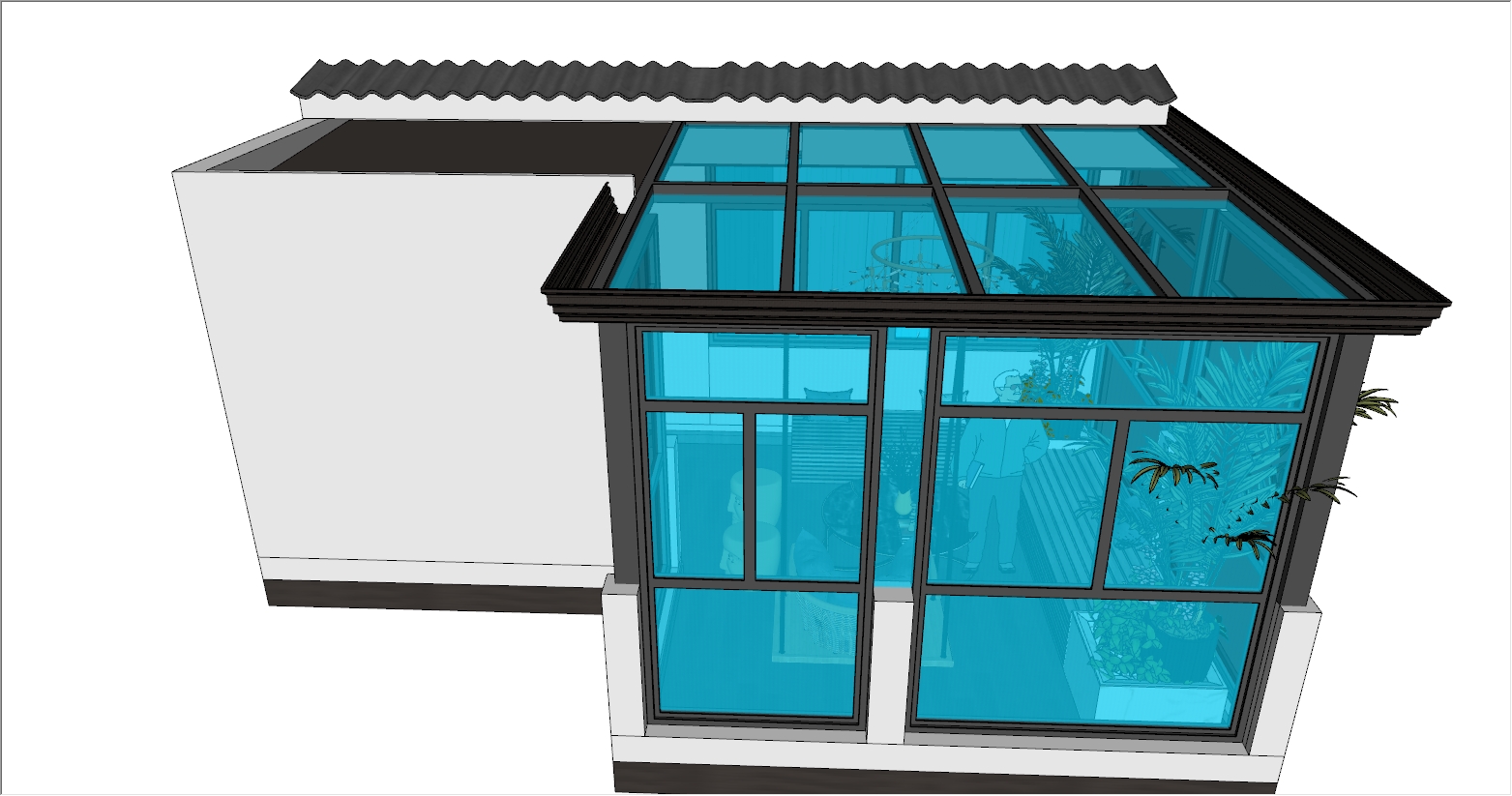现代风格露台阳光房