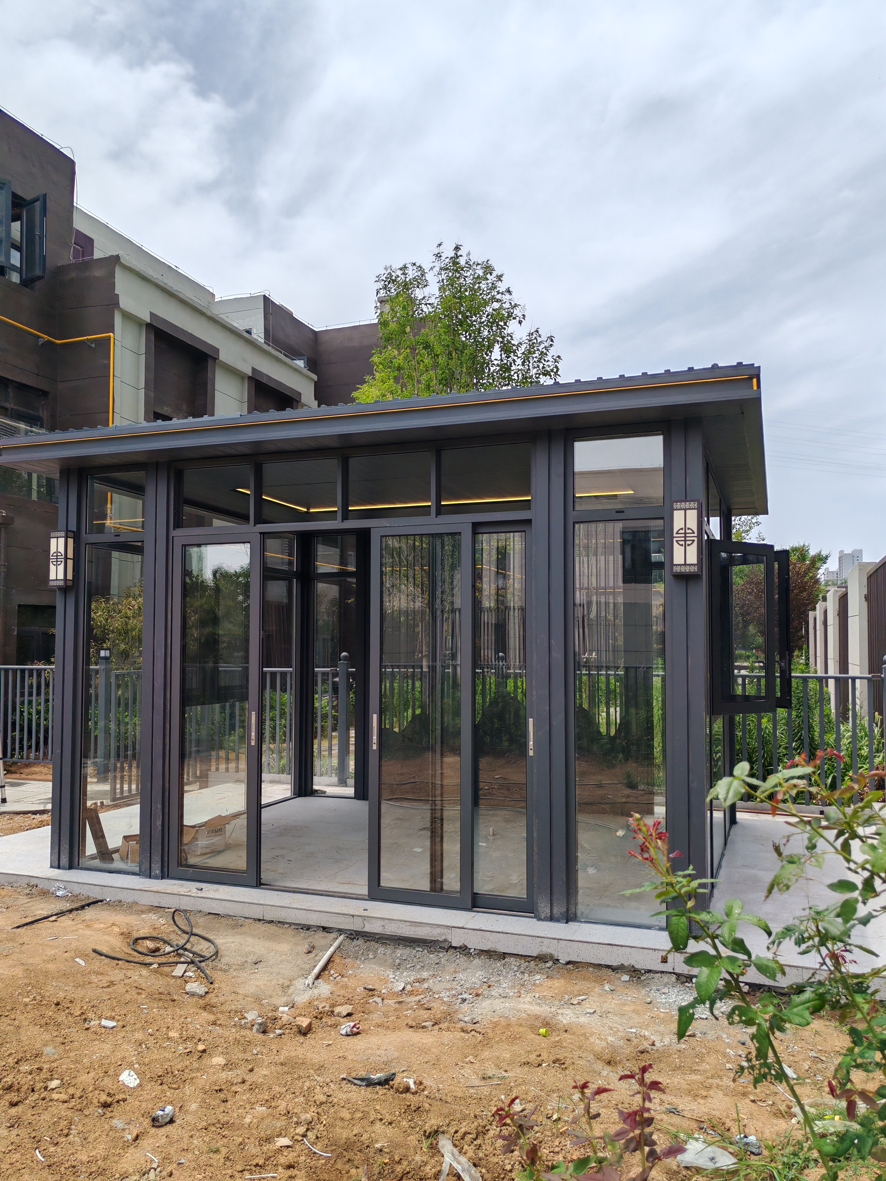 新中式阳光房茶室客厅案例分享