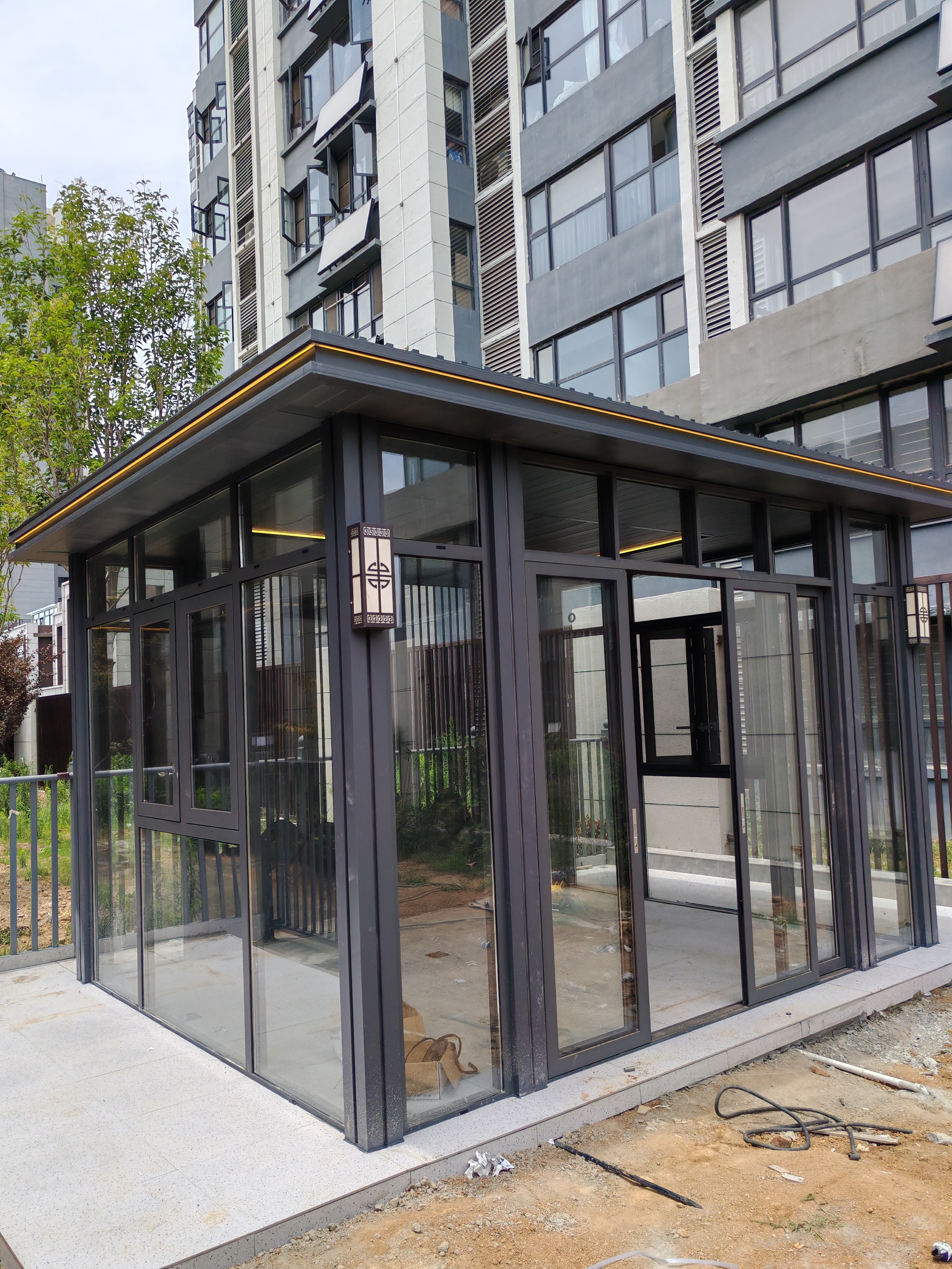 新中式阳光房茶室客厅案例分享