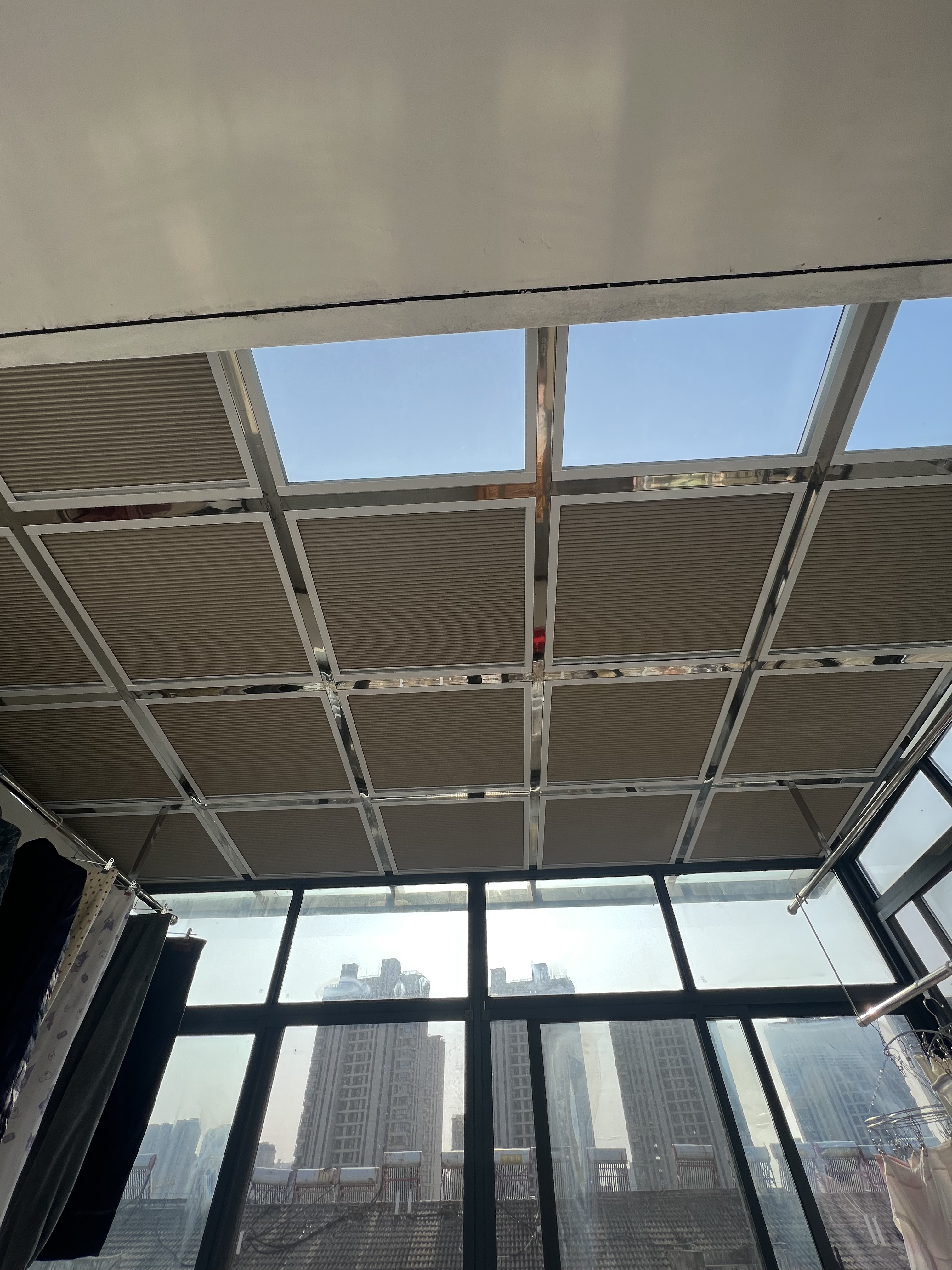 澄迈阳光房蜂巢遮阳帘安装