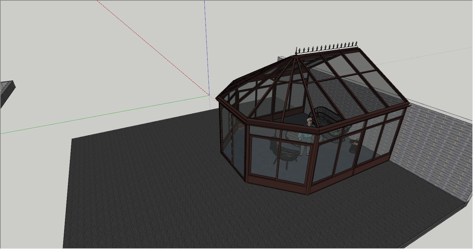 新古典欧式风格阳光房设计效果图