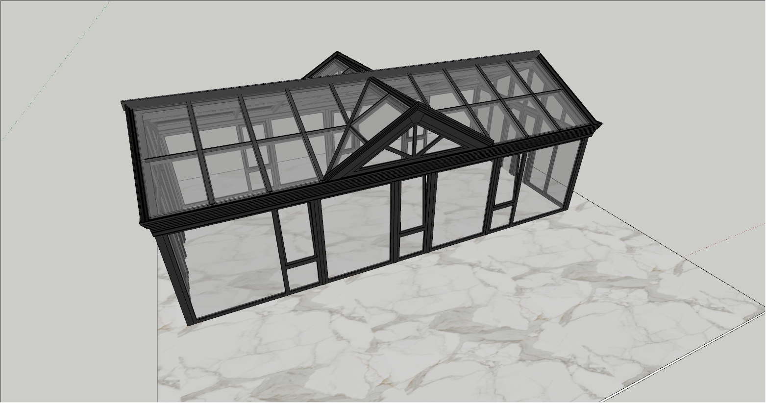 大型人字顶结构阳光房