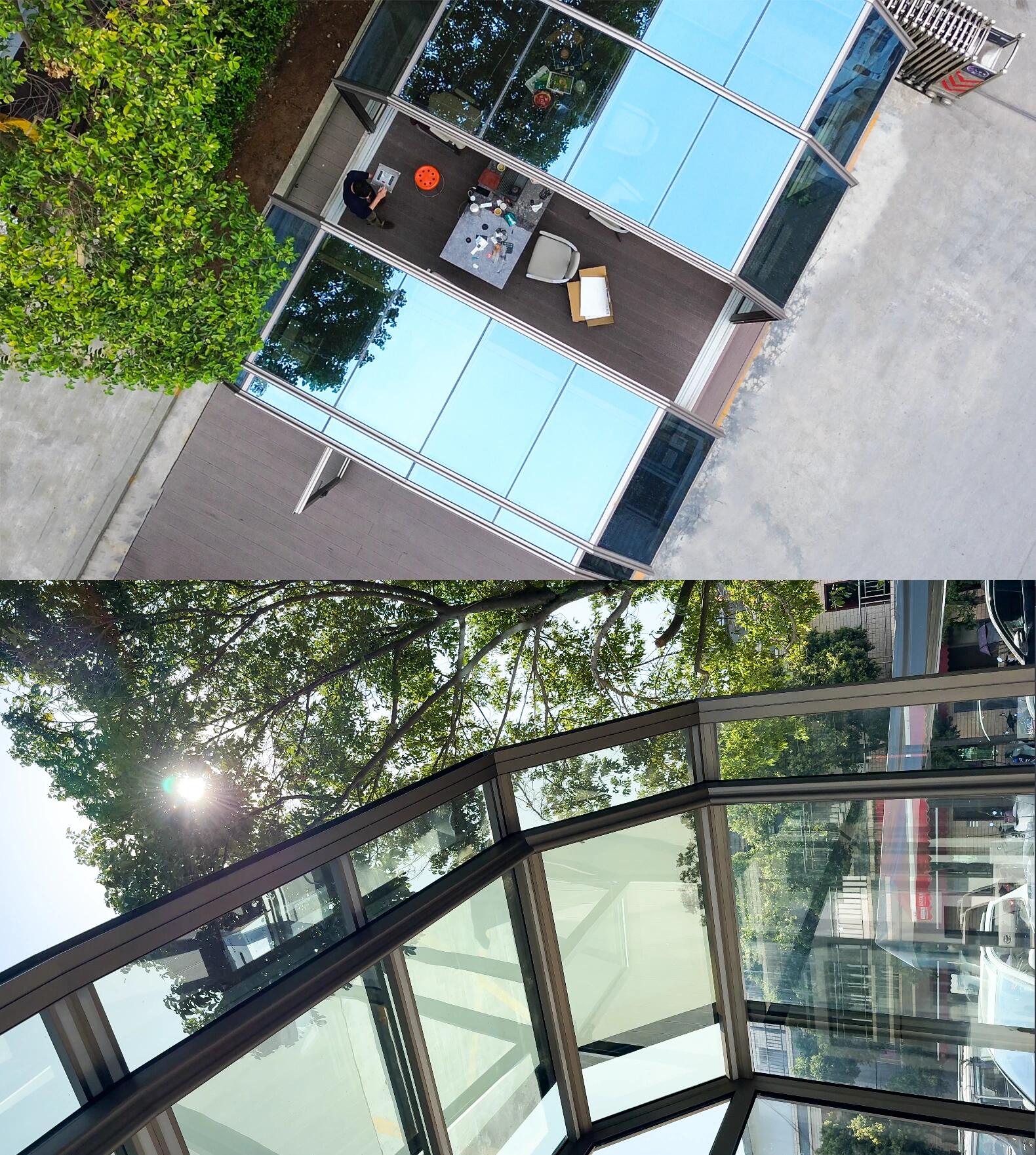 一楼后院可移动阳光房定制安装案例