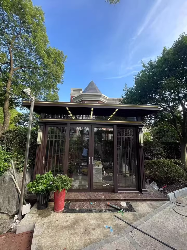 别墅花园新中式茶室