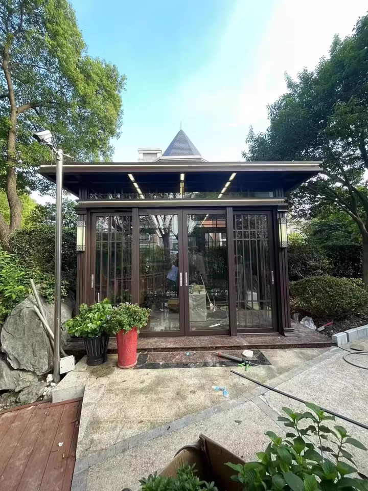 别墅花园新中式茶室