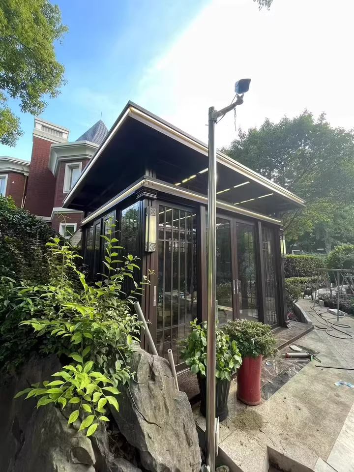 别墅花园新中式茶室