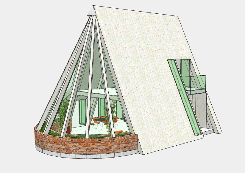 屋顶露台阳光房设计效果图